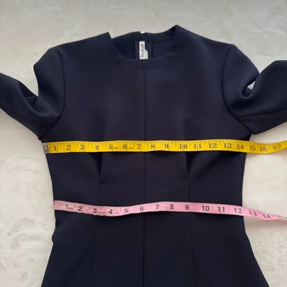 ACNE STUDIOS Ebele Long Sleeve Dress Size 32 XXS 0 Navy Blue NWOT Designer